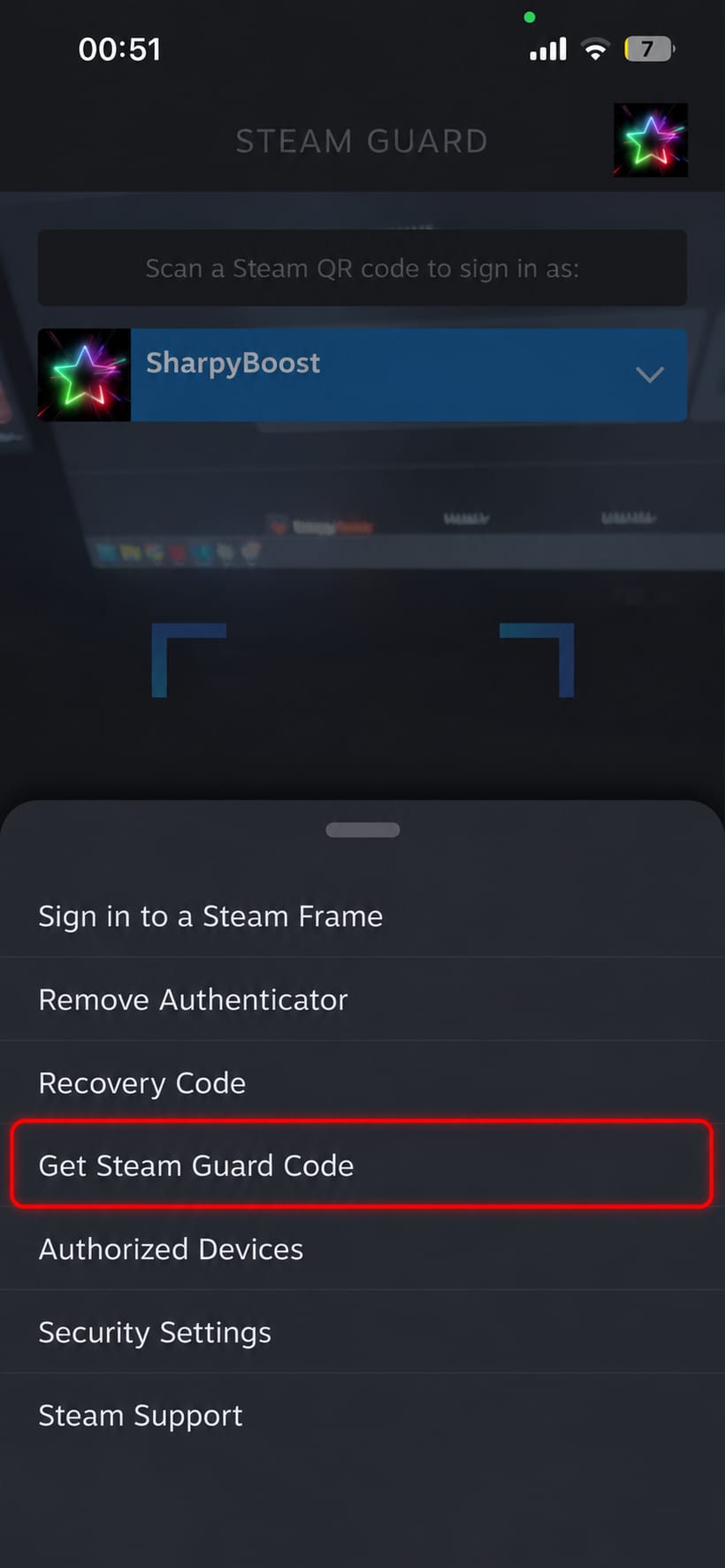 4. Ask for the code